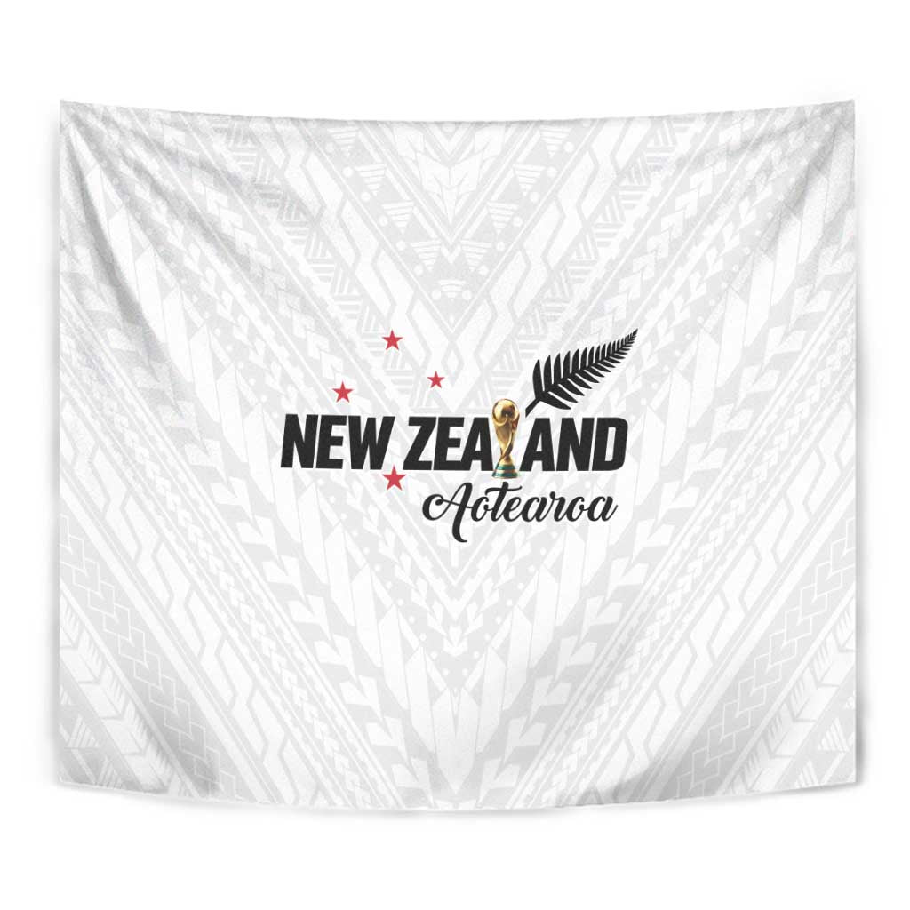 Football New Zealand Tapestry Aotearoa United White Version - Aussie Hoodie