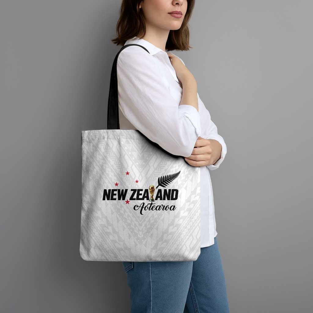 Football New Zealand Tote Bag Aotearoa United White Version - Aussie Hoodie