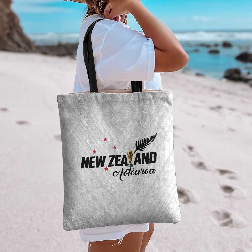 Football New Zealand Tote Bag Aotearoa United White Version - Aussie Hoodie