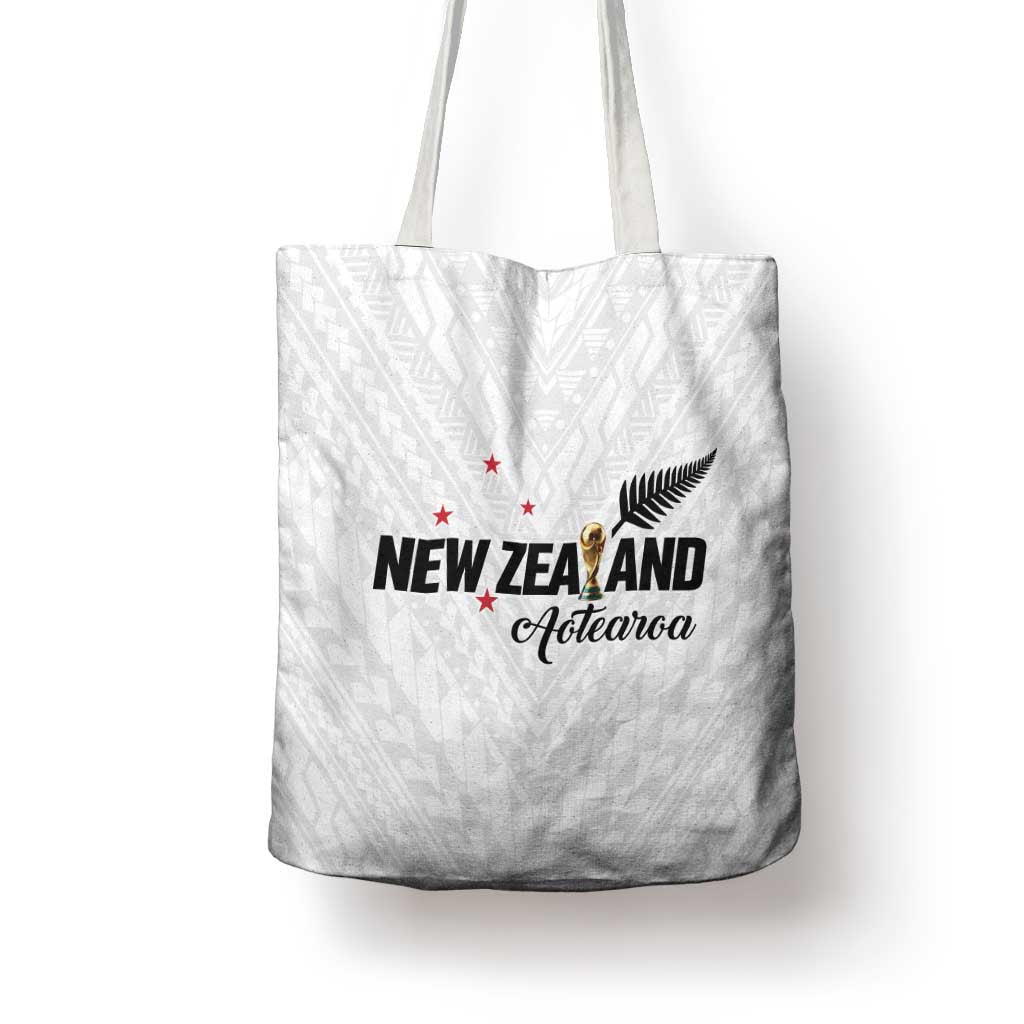 Football New Zealand Tote Bag Aotearoa United White Version - Aussie Hoodie