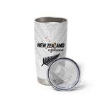 Custom Football New Zealand Tumbler Cup Aotearoa United White Version - Aussie Hoodie