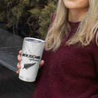 Custom Football New Zealand Tumbler Cup Aotearoa United White Version - Aussie Hoodie