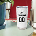 Custom Football New Zealand Tumbler Cup Aotearoa United White Version - Aussie Hoodie