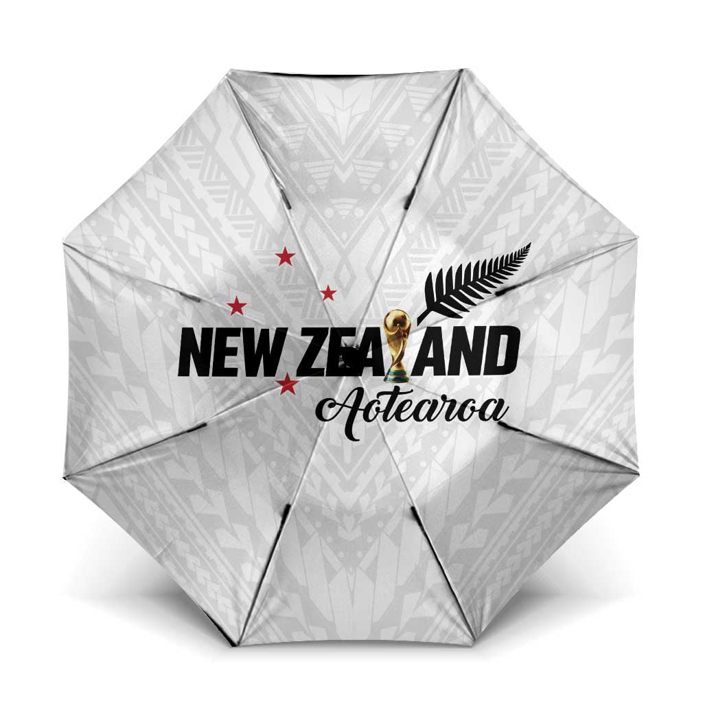 Football New Zealand Umbrella Aotearoa United White Version - Aussie Hoodie