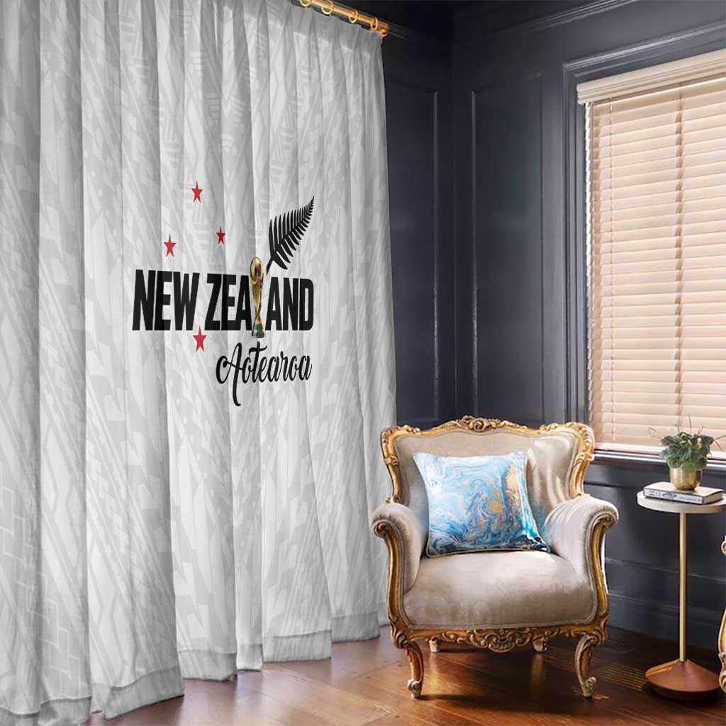 Football New Zealand Window Curtain Aotearoa United White Version - Aussie Hoodie