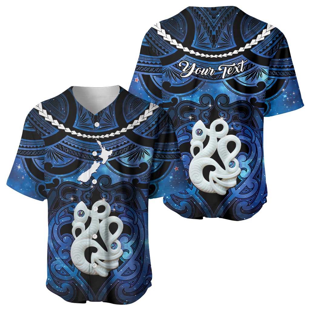 Personalized Maori Matariki Manaia Baseball Jersey Maori Kowhaiwhai Pattern Galaxy