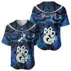 Personalized Maori Matariki Manaia Baseball Jersey Maori Kowhaiwhai Pattern Galaxy