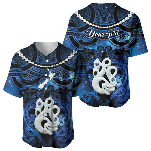 Personalized Maori Matariki Manaia Baseball Jersey Maori Kowhaiwhai Pattern Galaxy