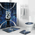 Maori Matariki Manaia Bathroom Set Maori Kowhaiwhai Pattern Galaxy