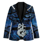 Personalized Maori Matariki Manaia Blazer Maori Kowhaiwhai Pattern Galaxy