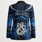 Personalized Maori Matariki Manaia Blazer Maori Kowhaiwhai Pattern Galaxy