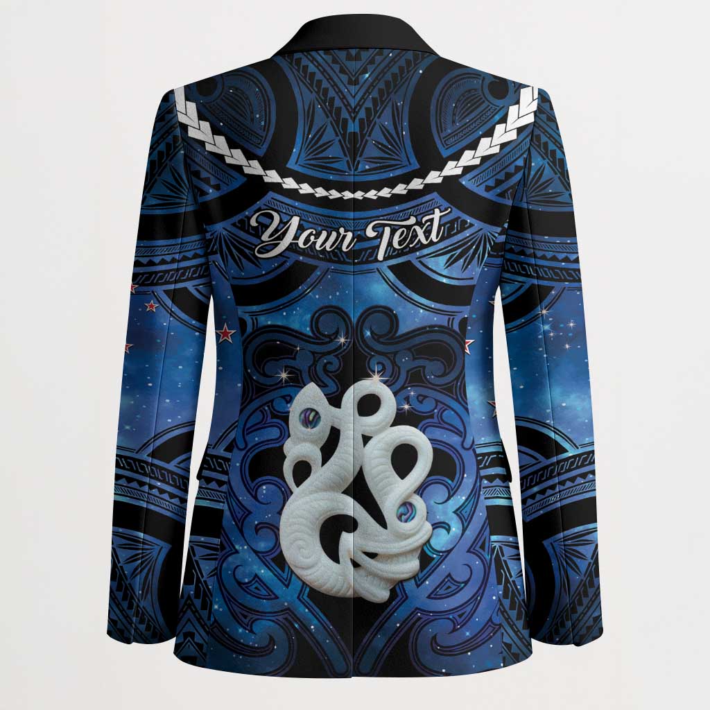Personalized Maori Matariki Manaia Blazer Maori Kowhaiwhai Pattern Galaxy