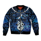 Personalized Maori Matariki Manaia Bomber Jacket Maori Kowhaiwhai Pattern Galaxy