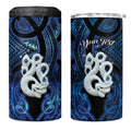 Personalized Maori Matariki Manaia 4 in 1 Can Cooler Tumbler Maori Kowhaiwhai Pattern Galaxy
