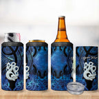 Personalized Maori Matariki Manaia 4 in 1 Can Cooler Tumbler Maori Kowhaiwhai Pattern Galaxy