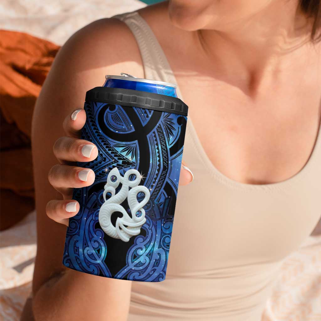 Personalized Maori Matariki Manaia 4 in 1 Can Cooler Tumbler Maori Kowhaiwhai Pattern Galaxy