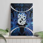 Maori Matariki Manaia Canvas Wall Art Maori Kowhaiwhai Pattern Galaxy