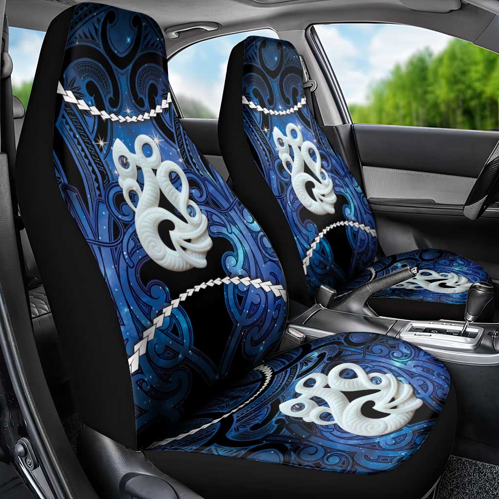 Maori Matariki Manaia Car Seat Cover Maori Kowhaiwhai Pattern Galaxy