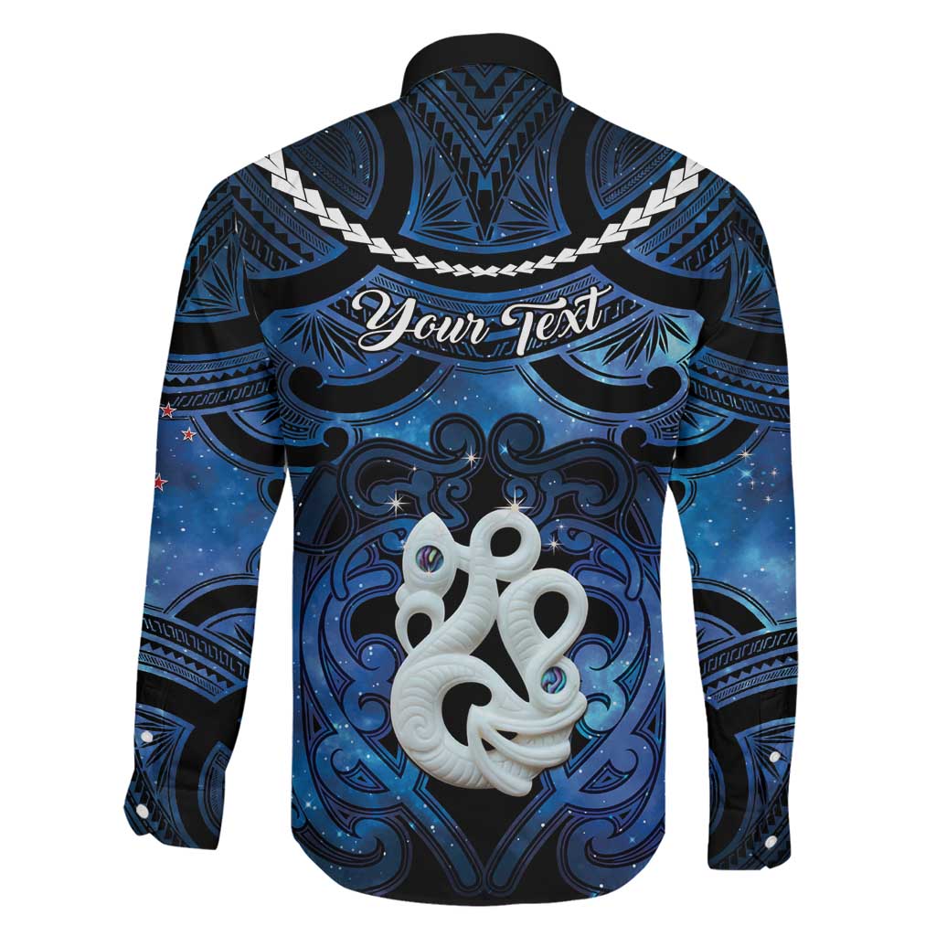 Personalized Maori Matariki Manaia Family Matching Mermaid Dress and Hawaiian Shirt Maori Kowhaiwhai Pattern Galaxy