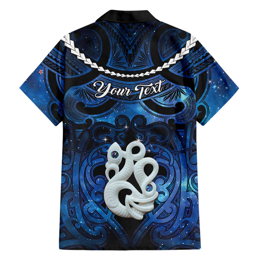 Personalized Maori Matariki Manaia Family Matching Off Shoulder Maxi Dress and Hawaiian Shirt Maori Kowhaiwhai Pattern Galaxy