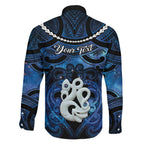 Personalized Maori Matariki Manaia Family Matching Off Shoulder Maxi Dress and Hawaiian Shirt Maori Kowhaiwhai Pattern Galaxy