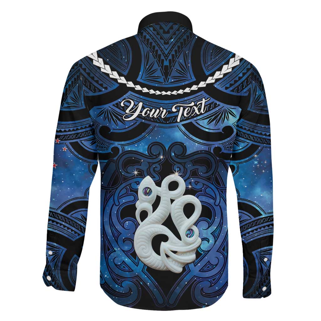 Personalized Maori Matariki Manaia Family Matching Tank Maxi Dress and Hawaiian Shirt Maori Kowhaiwhai Pattern Galaxy