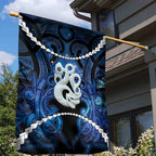 Maori Matariki Manaia Garden Flag Maori Kowhaiwhai Pattern Galaxy