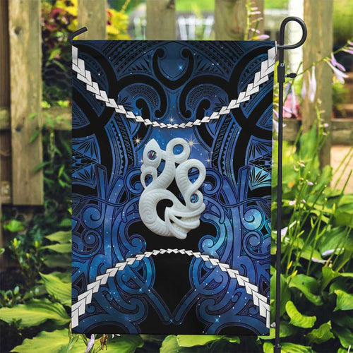 Maori Matariki Manaia Garden Flag Maori Kowhaiwhai Pattern Galaxy
