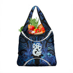 Maori Matariki Manaia Grocery Bag Maori Kowhaiwhai Pattern Galaxy