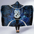 Maori Matariki Manaia Hooded Blanket Maori Kowhaiwhai Pattern Galaxy