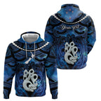 Personalized Maori Matariki Manaia Hoodie Maori Kowhaiwhai Pattern Galaxy