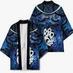 Personalized Maori Matariki Manaia Kimono Maori Kowhaiwhai Pattern Galaxy