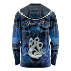 Personalized Maori Matariki Manaia Long Sleeve Shirt Maori Kowhaiwhai Pattern Galaxy