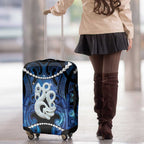 Maori Matariki Manaia Luggage Cover Maori Kowhaiwhai Pattern Galaxy