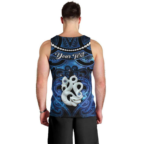 Personalized Maori Matariki Manaia Men Tank Top Maori Kowhaiwhai Pattern Galaxy
