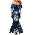 Personalized Maori Matariki Manaia Mermaid Dress Maori Kowhaiwhai Pattern Galaxy