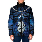 Personalized Maori Matariki Manaia Padded Jacket Maori Kowhaiwhai Pattern Galaxy