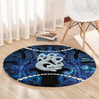 Maori Matariki Manaia Round Carpet Maori Kowhaiwhai Pattern Galaxy
