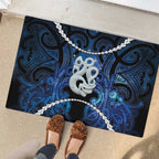 Maori Matariki Manaia Rubber Doormat Maori Kowhaiwhai Pattern Galaxy