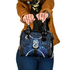 Maori Matariki Manaia Shoulder Handbag Maori Kowhaiwhai Pattern Galaxy