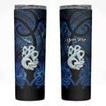 Personalized Maori Matariki Manaia Skinny Tumbler Maori Kowhaiwhai Pattern Galaxy