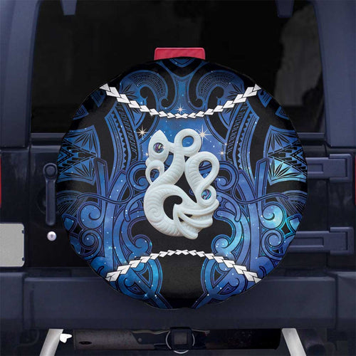Maori Matariki Manaia Spare Tire Cover Maori Kowhaiwhai Pattern Galaxy