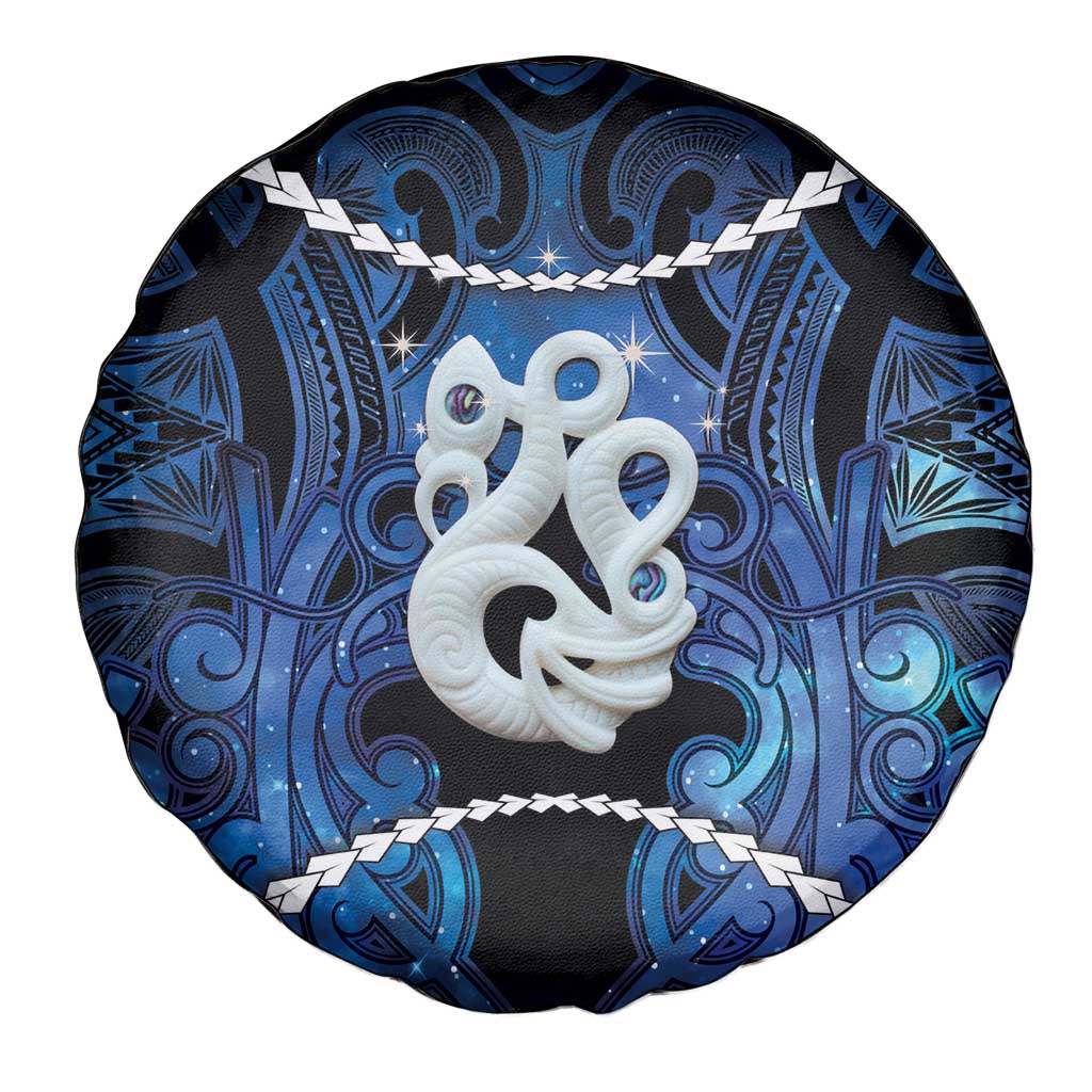 Maori Matariki Manaia Spare Tire Cover Maori Kowhaiwhai Pattern Galaxy