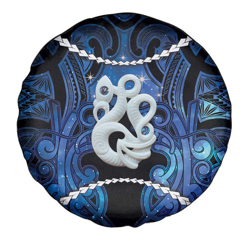 Maori Matariki Manaia Spare Tire Cover Maori Kowhaiwhai Pattern Galaxy