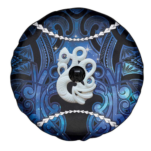 Maori Matariki Manaia Spare Tire Cover Maori Kowhaiwhai Pattern Galaxy