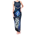Personalized Maori Matariki Manaia Tank Maxi Dress Maori Kowhaiwhai Pattern Galaxy
