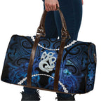Maori Matariki Manaia Travel Bag Maori Kowhaiwhai Pattern Galaxy