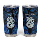 Personalized Maori Matariki Manaia Tumbler Cup Maori Kowhaiwhai Pattern Galaxy