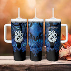 Personalized Maori Matariki Manaia Tumbler With Handle Maori Kowhaiwhai Pattern Galaxy
