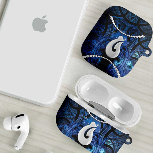 Maori Matariki Hei Matau AirPods Case Maori Kowhaiwhai Pattern Galaxy